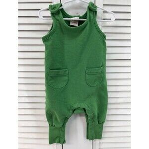 Hanna andersson size 75 12-18M green Romper